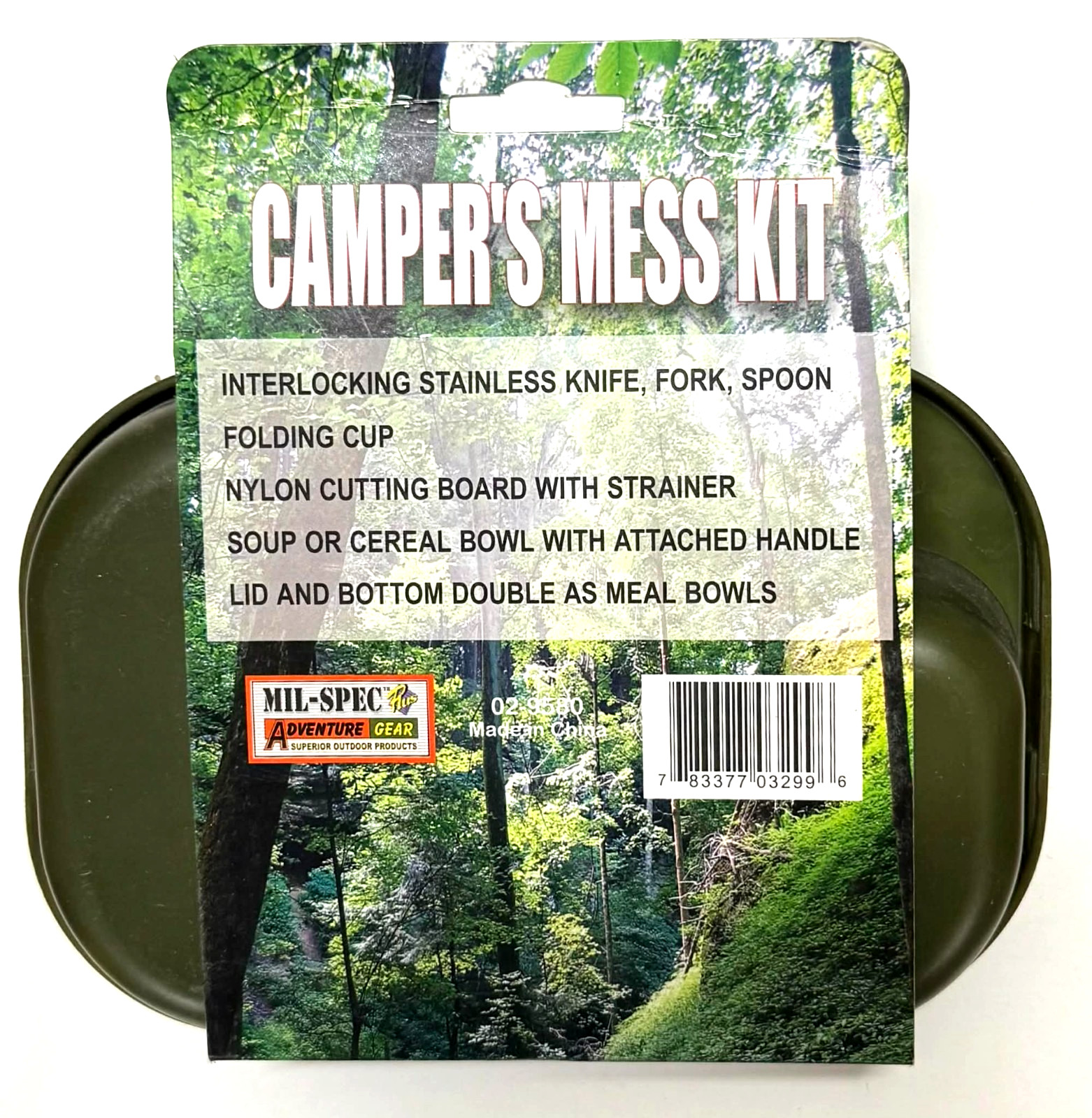 Mil-Spec Survival / Campers Loaded Mess Kit Military Style Everything Need New
