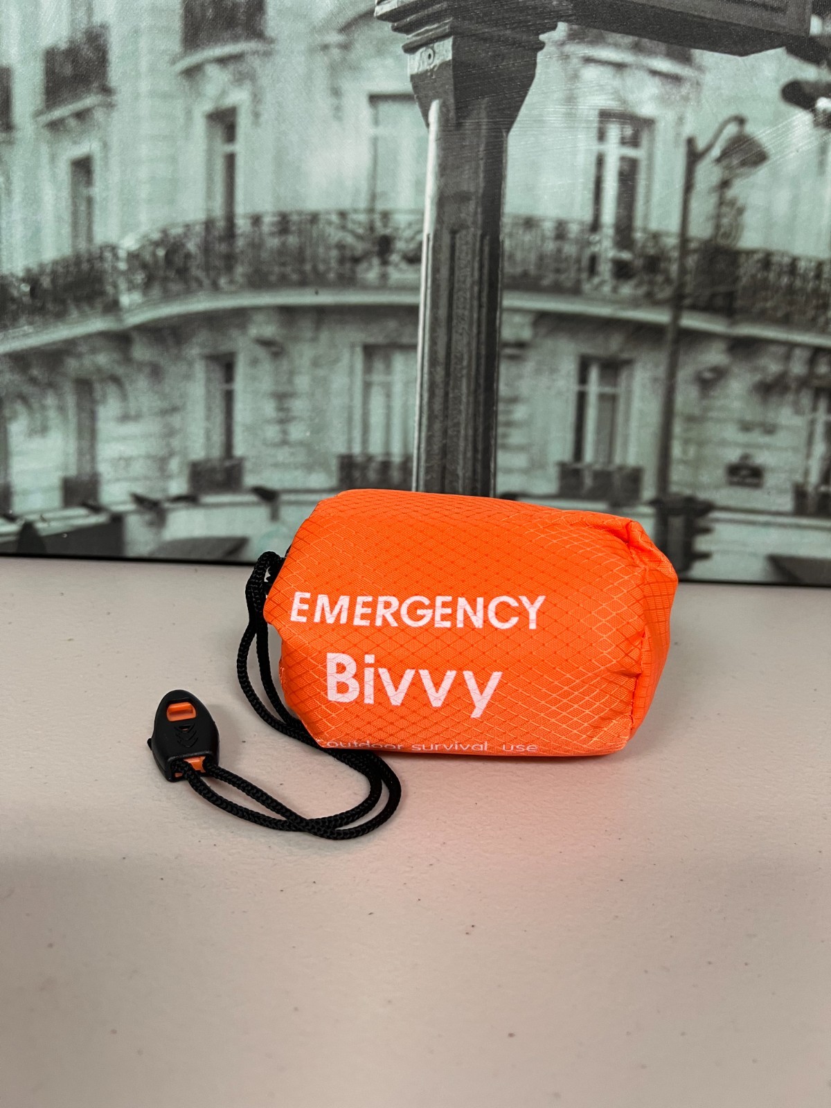 1-5 Emergency Survival Raincoat Reusable Mylar Thermal Blanket Poncho Whistle