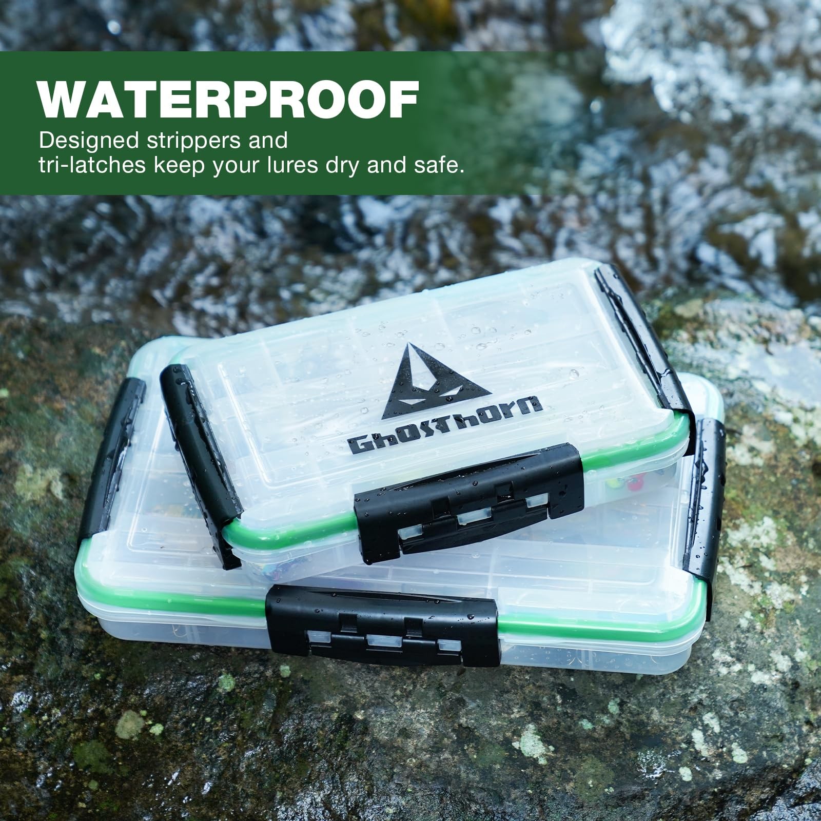 Ghosthorn Fishing Tackle Box, Waterproof 3600 and 3700 3600*1, 3600*1