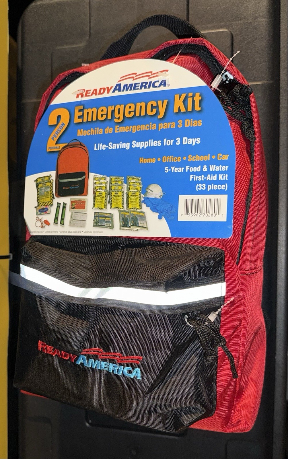 Ready America 2-Person 3-Day Emergency Kit 33 Piece Set New READ DESCRIPTION