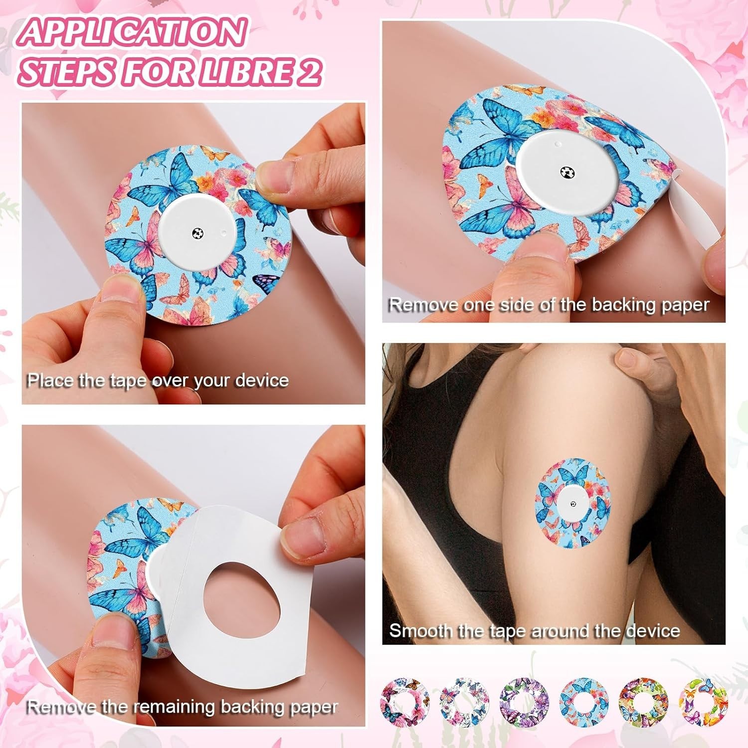 Fashionable 36 Pack Waterproof CGM Adhesive Patches for Active Lifestyles