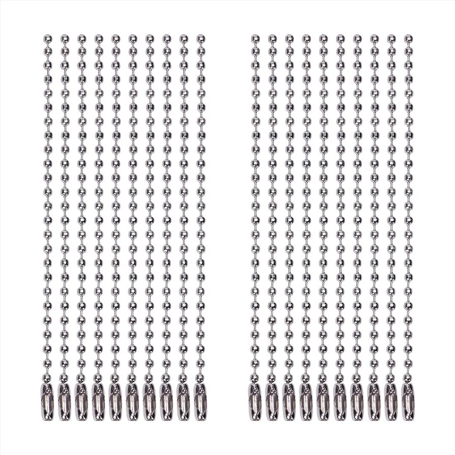 10 – 100 PCS Stainless Steel 3.5″ Ball Chain For P38 & P51 Can Openers