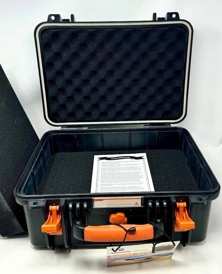 * VANGUARD * SUPREME 37F WATER/AIRTIGHT CASE ‘ BLK/ORANGE ‘