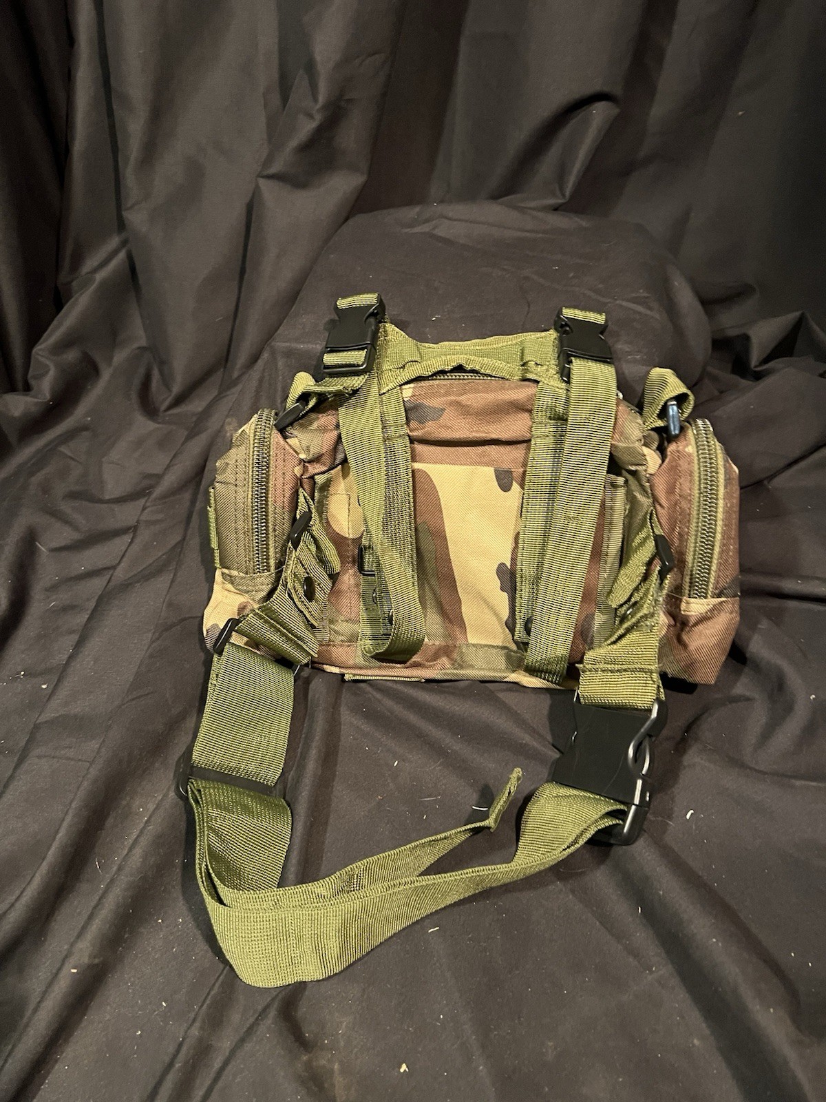Molle Waist Shoulder Camping Hiking Tactical Utility Military Bag Pack Pouch