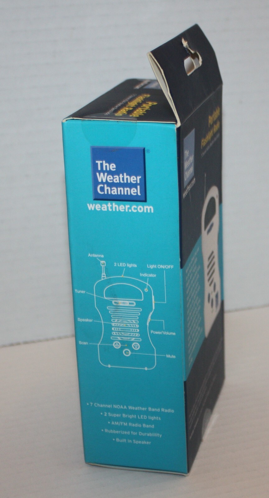 NOS Portable Emergency Alert AM/ FM Radio Flashlight NOAA The Weather Channel