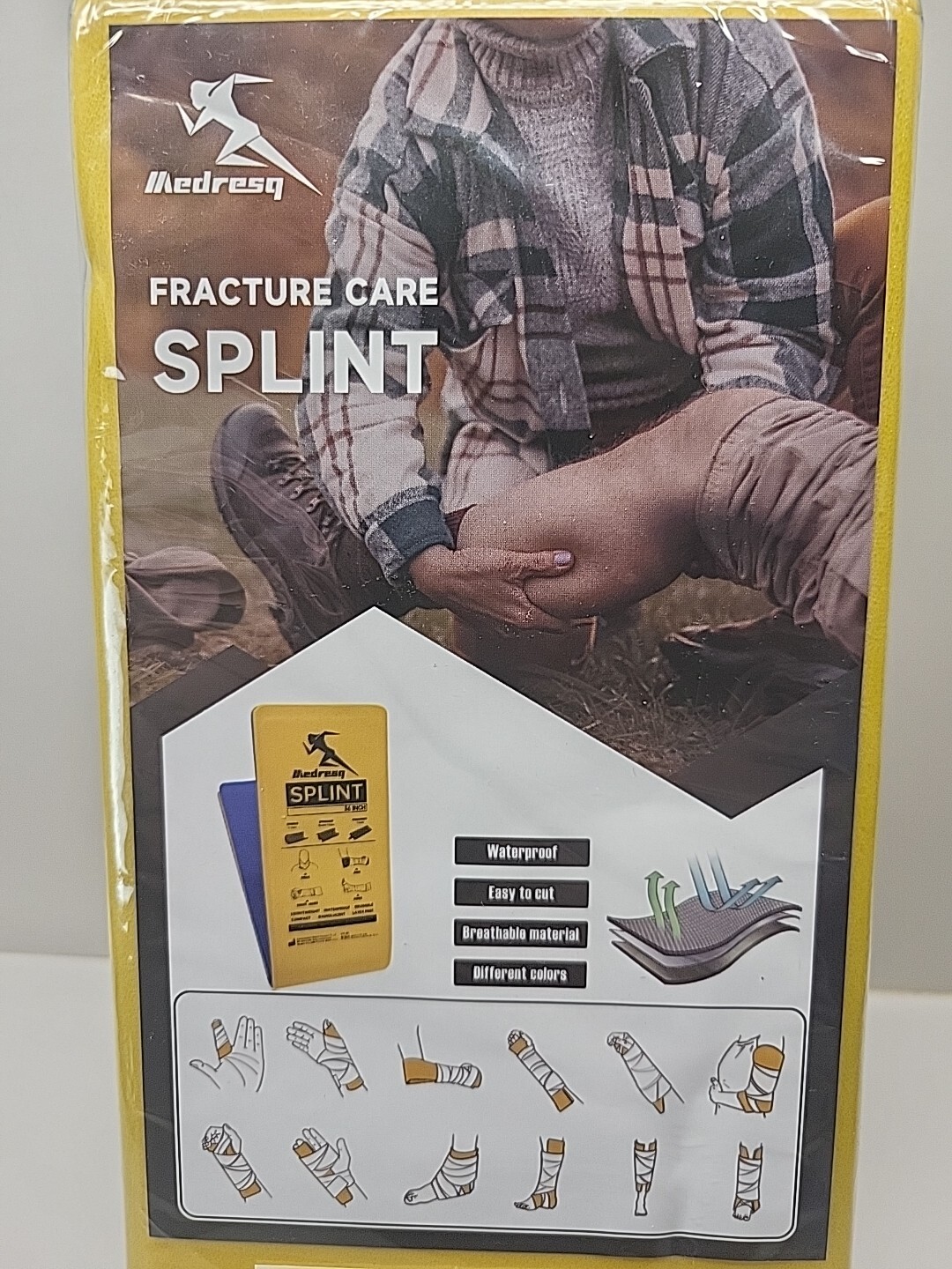 2 Pack of 36″ Long First Aid Splints for Trauma First Aid Emergency Survival Kit