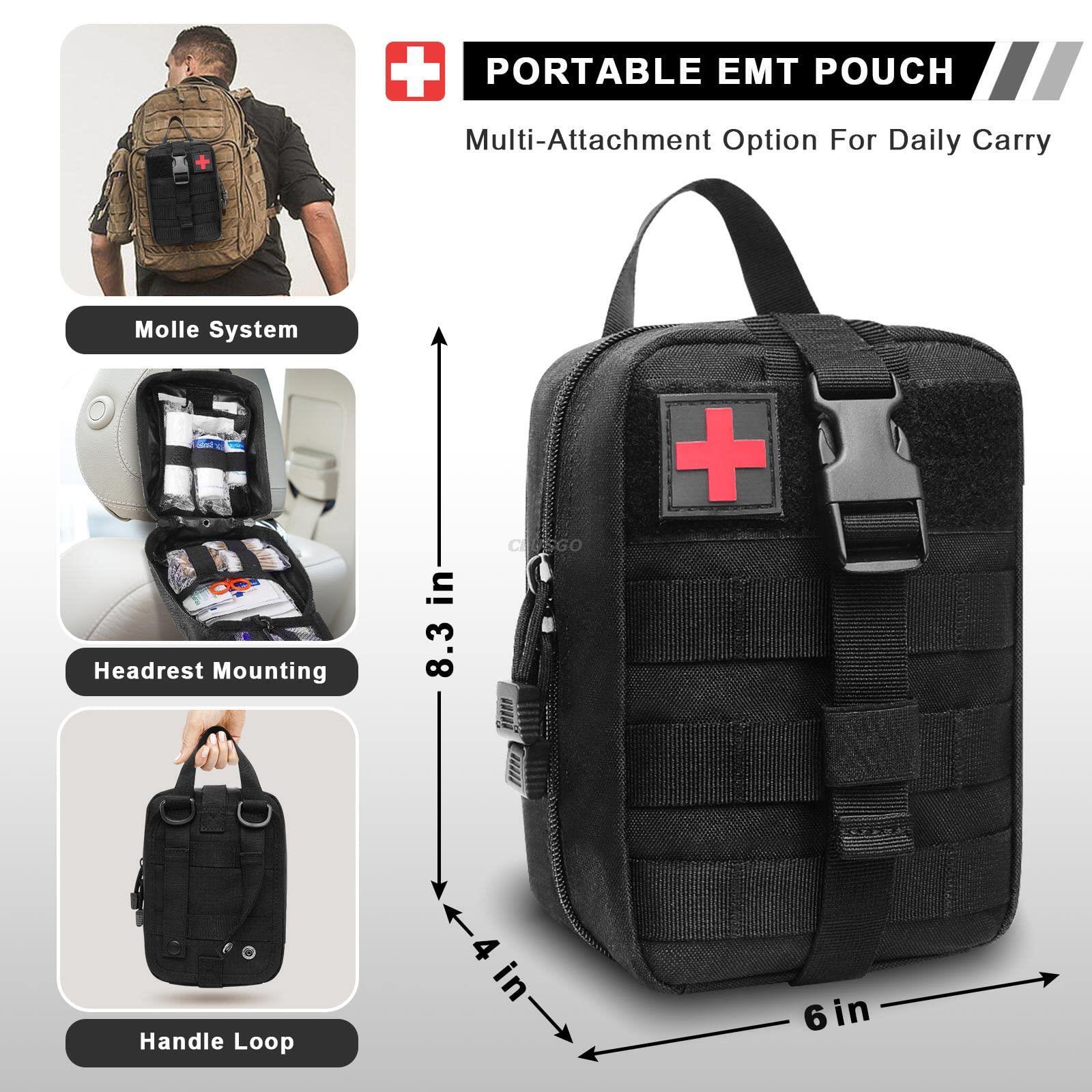 Tactical Molle Medical First Aid Kit Pouch Military Ifak Emergency Survival Bag