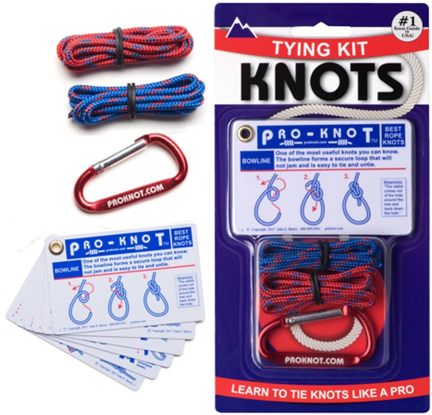 Pro-Knot Knot Tying Kit 20 Essential Rope Knots Instructions Practice KIT101