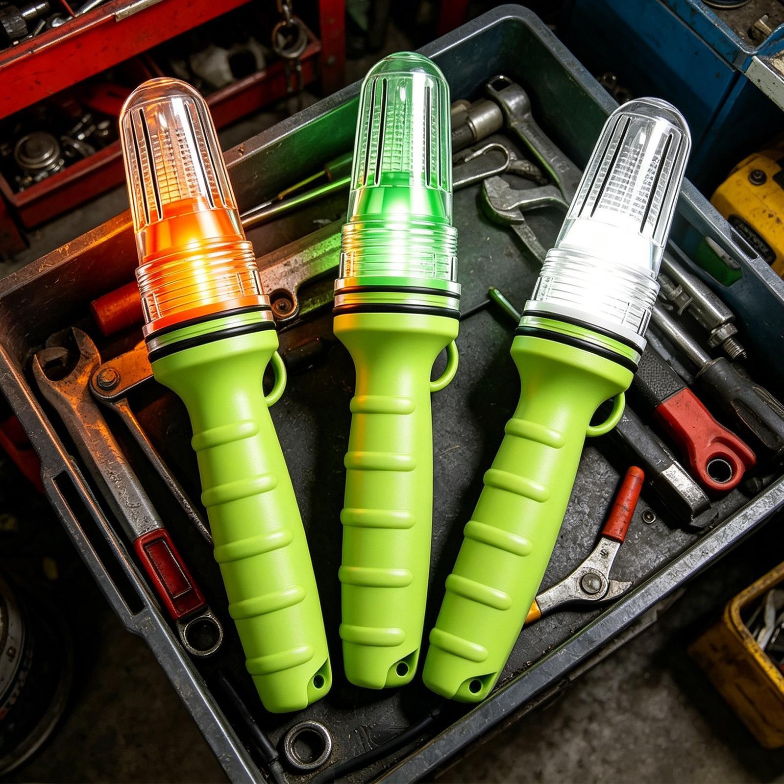 Flares for Boating 3 Pieces Seepage-Proof Compact Boat Signal Light