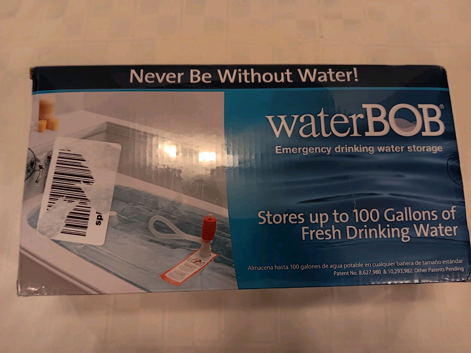 Water BOB Survival Emergency Drinking Fresh Water Storage 100 Gallons Kit-Sealed