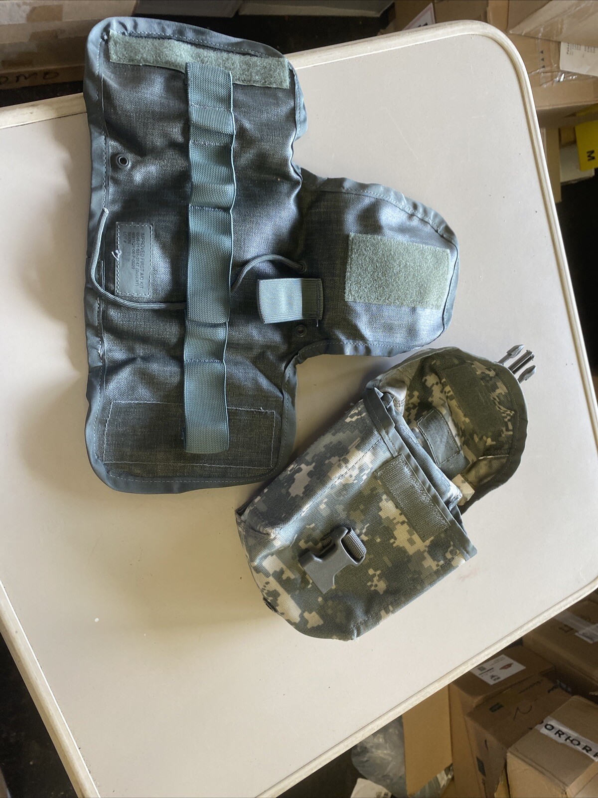 US Military MOLLE II IFAK Pouch w/ INSERT – ACU IMPROVED First Aid Kit