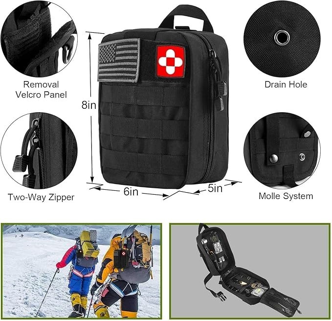 Herramienta de supervivencia con bolsa táctica Molle y tienda de emergencia NEW