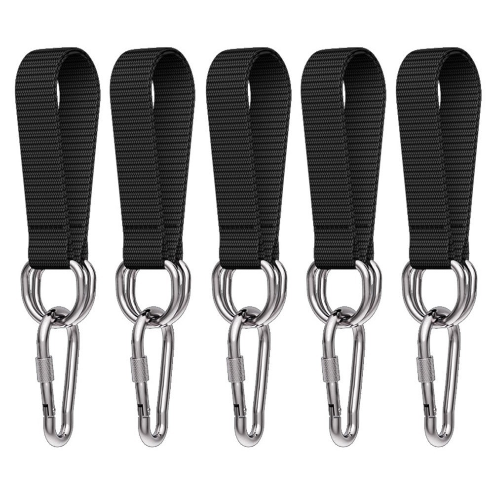 Sturdy Tree Swing Straps Set 5pcs Hook Ring Belts for Gym and Outdoor Adventure
