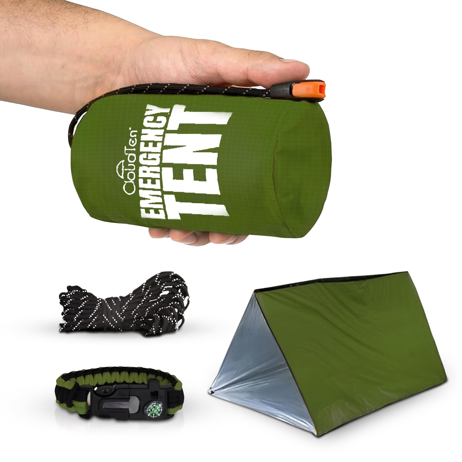Emergency Tent: Lightweight 2 Person Mylar Survival Tent with Multi-Function …