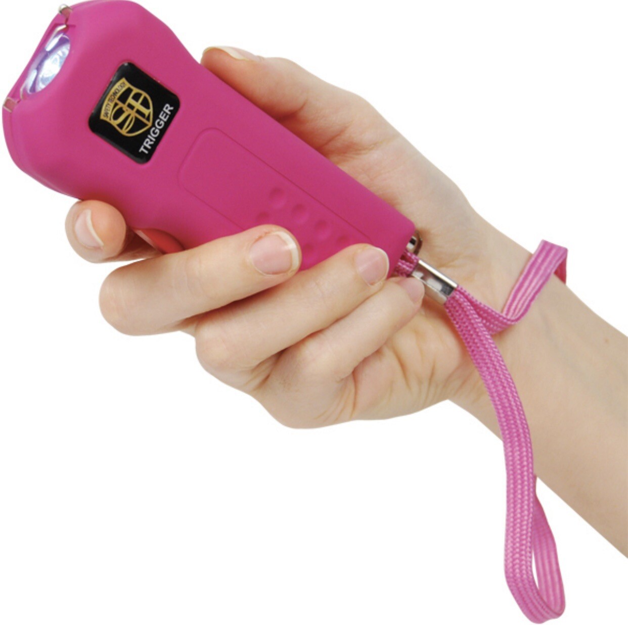 Stun MASTER ST POLICE Defense PINK SQUEEZE Stun Gun Rechargeable LED FLASHLIGHT