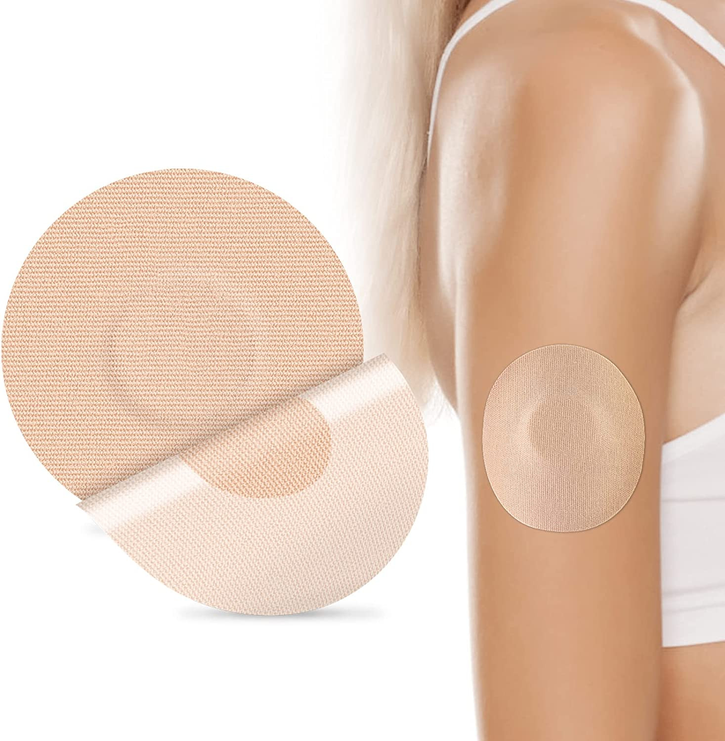 Freestyle Adhesive Patches 25Pack Waterproof Libre2/3 Sensor Covers Flesh