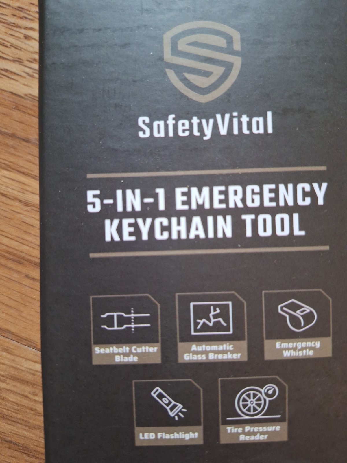 Safety Vital Emergency Survival 5-in-1 Multi-Tool Set Flashlight Key Chain