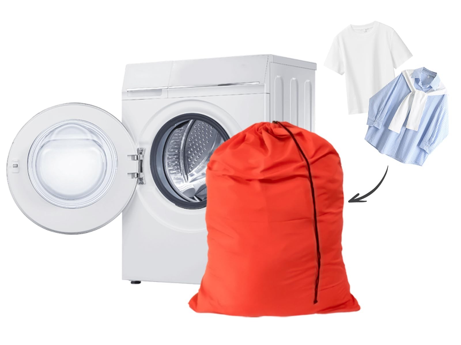 YETHAN Extra Large Laundry Bag 6 Pack, Varied Colors, Travel 6 Bags, Mixcolor