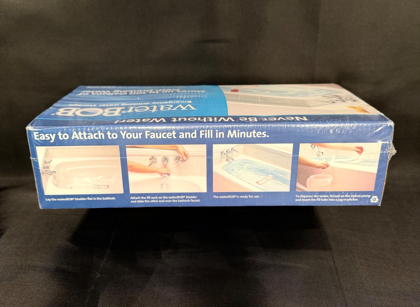 WaterBOB Emergency Drinking Fresh Water Storage 100 Gal. Kit New Factory Sealed