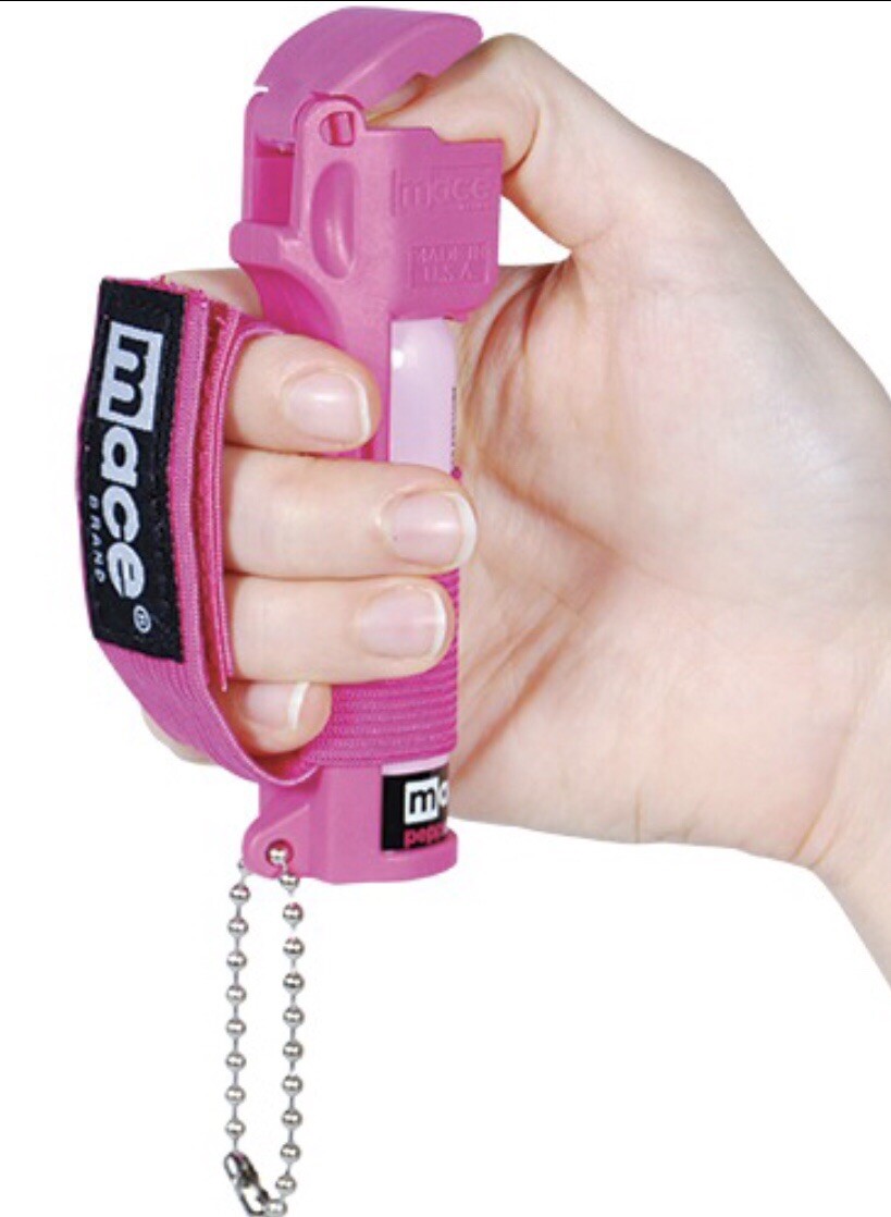 MACE 2% Keychain Pepper Spray JOGGER RUNNER Self Defense Women SAFETY Security