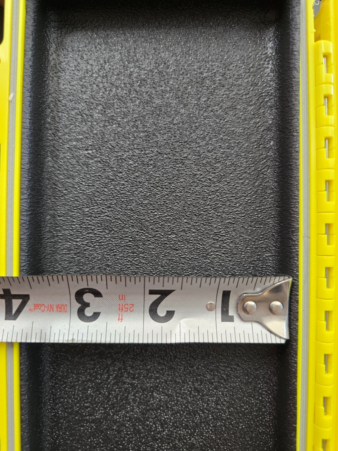 S3 Yellow Plastic Waterproof 3000 Case Model Foam Interior