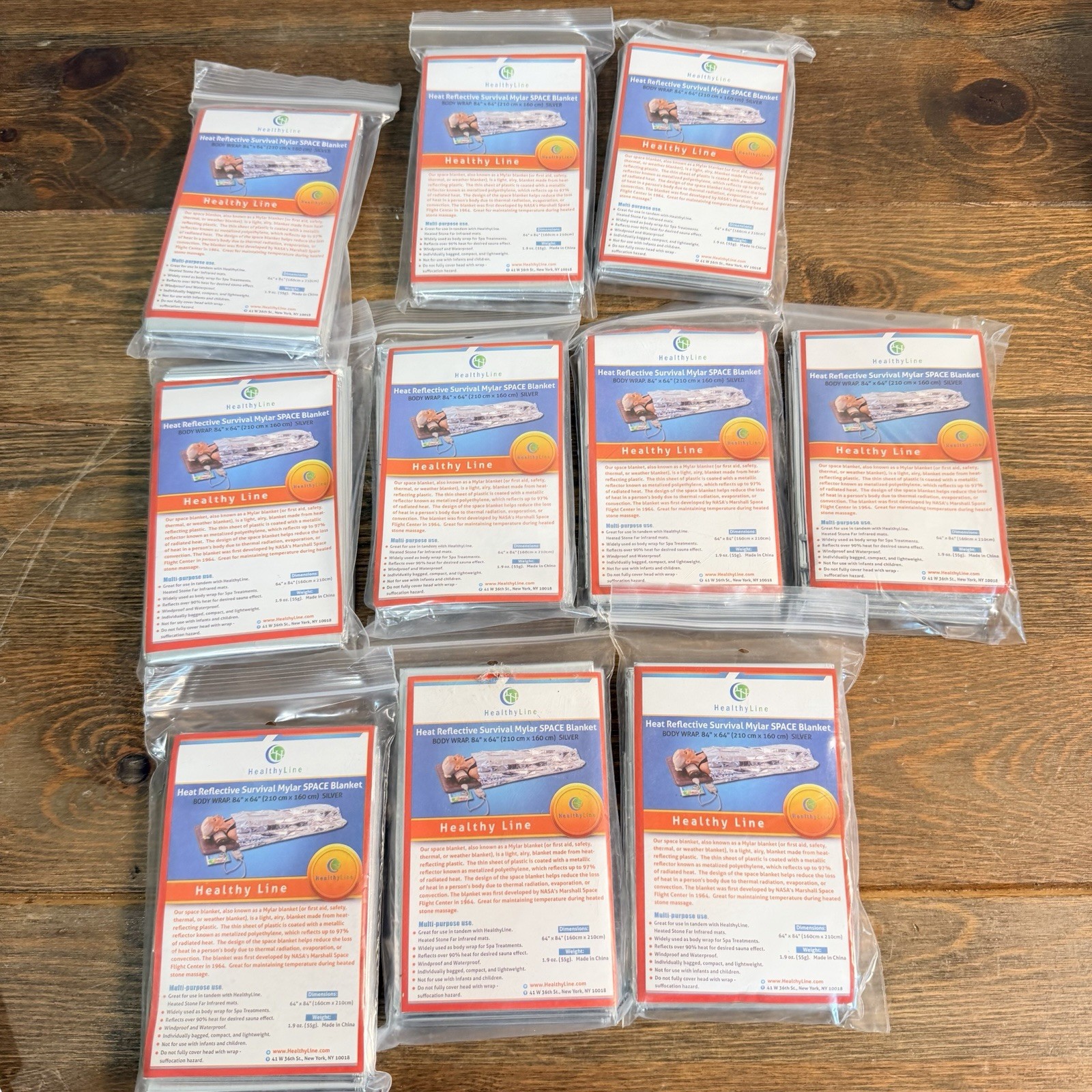 10 Pack Emergency Foil Blanket Survival Insulating Mylar Thermal Heat 64×84
