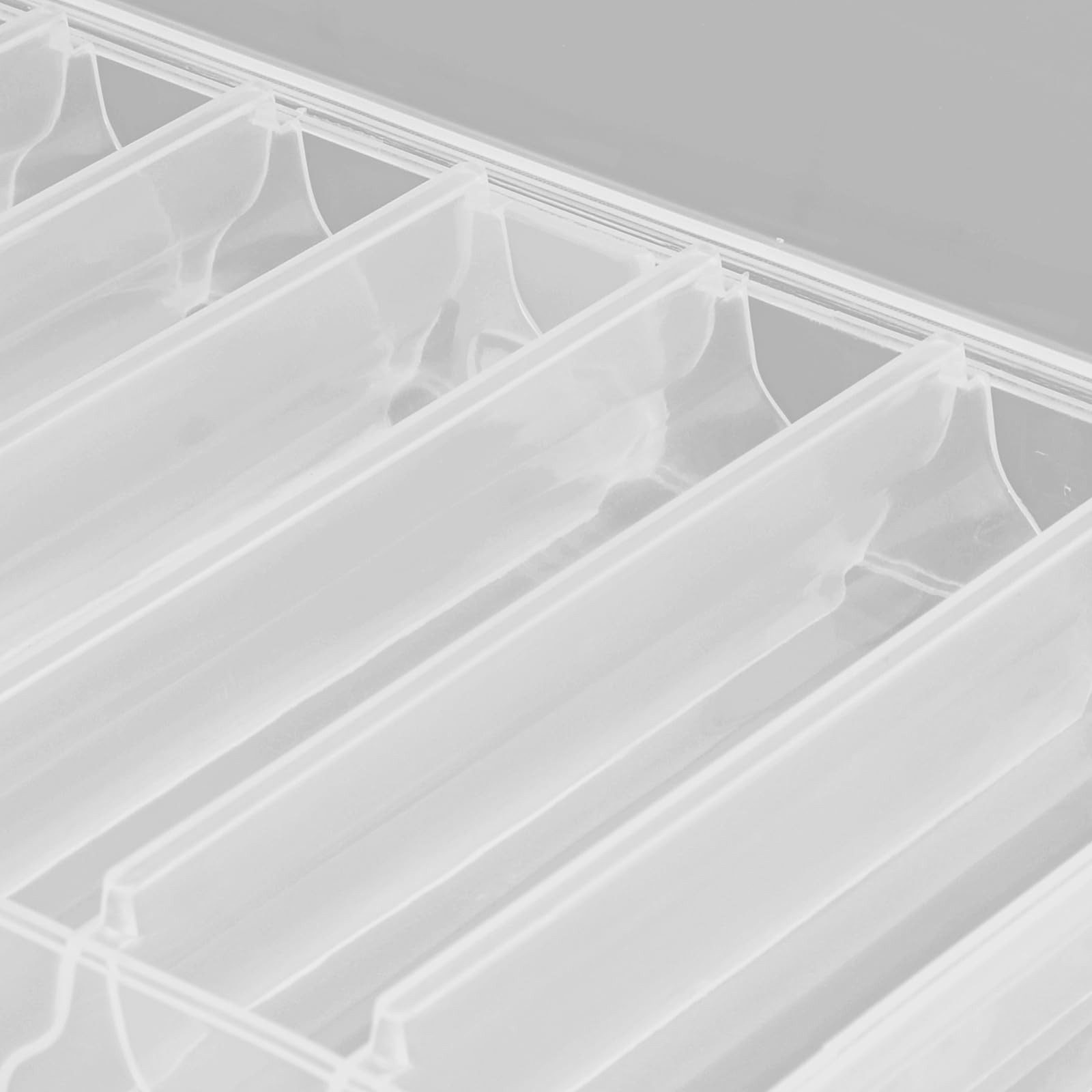 OriGlam Fishing Lure Box Tackle Storage Trays – Double Side 14 Clear