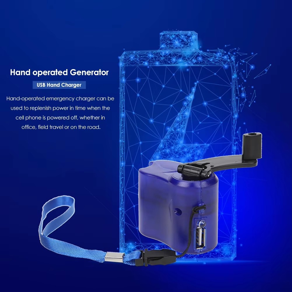 Portable Dynamo Generator USB Wind for Outdoor Camping N5Z36289