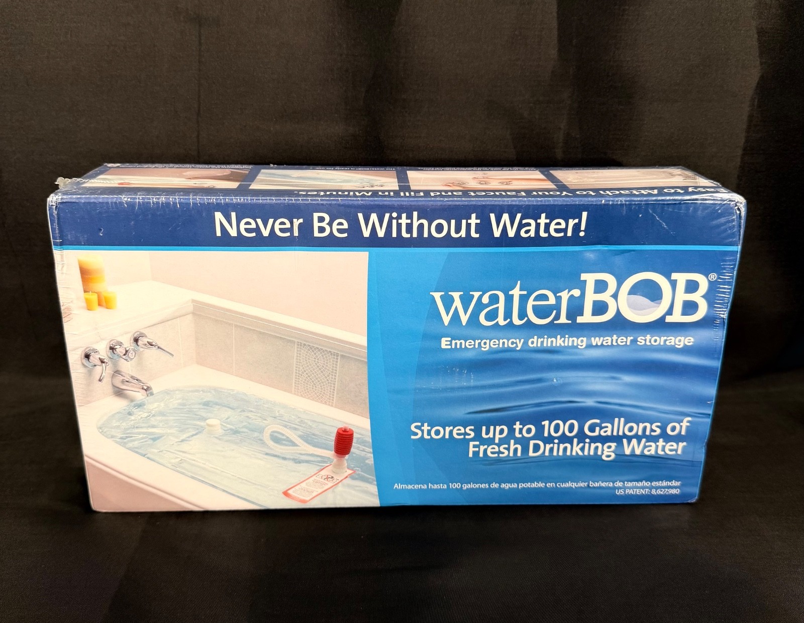 WaterBOB Emergency Drinking Fresh Water Storage 100 Gal. Kit New Factory Sealed