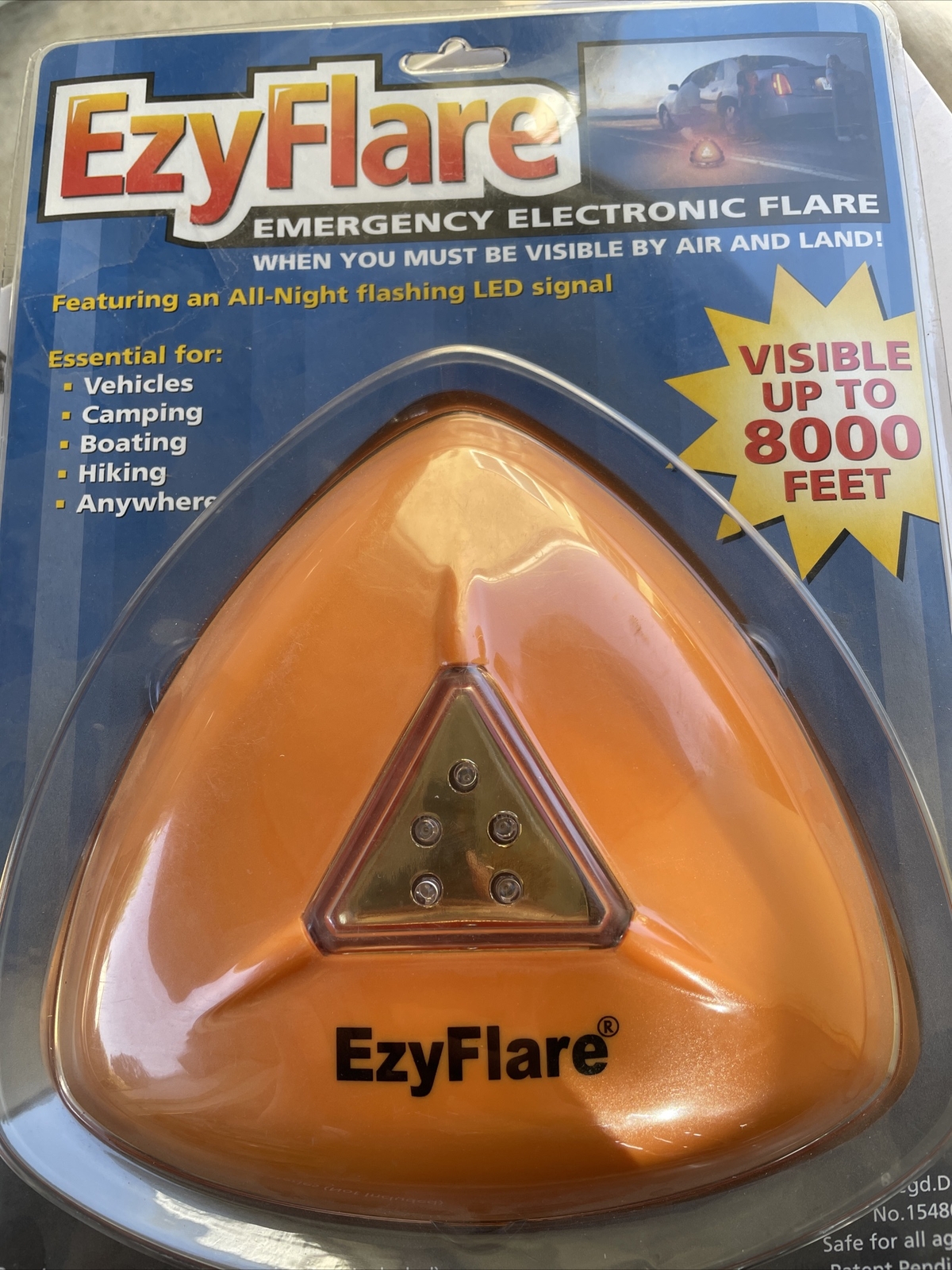 EzyFlare EZY FLARE Emergency Roadside Electronic Flashing LED Warning Light NEW!