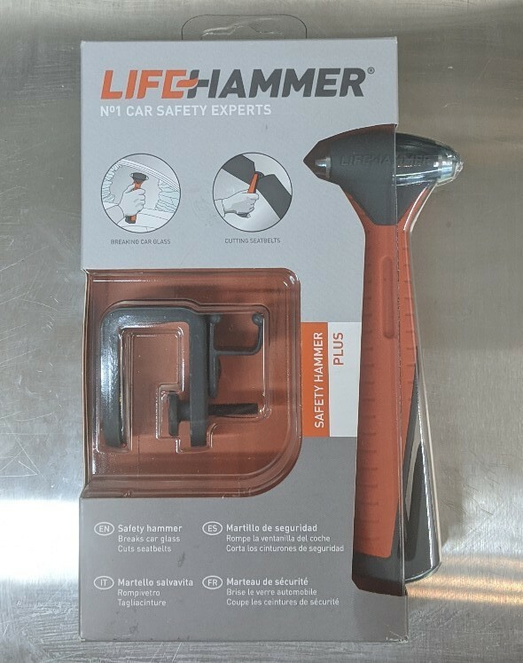 Lifehammer Car Safety Hammer Plus Auto Quick Click Mounting 7″ Brand New