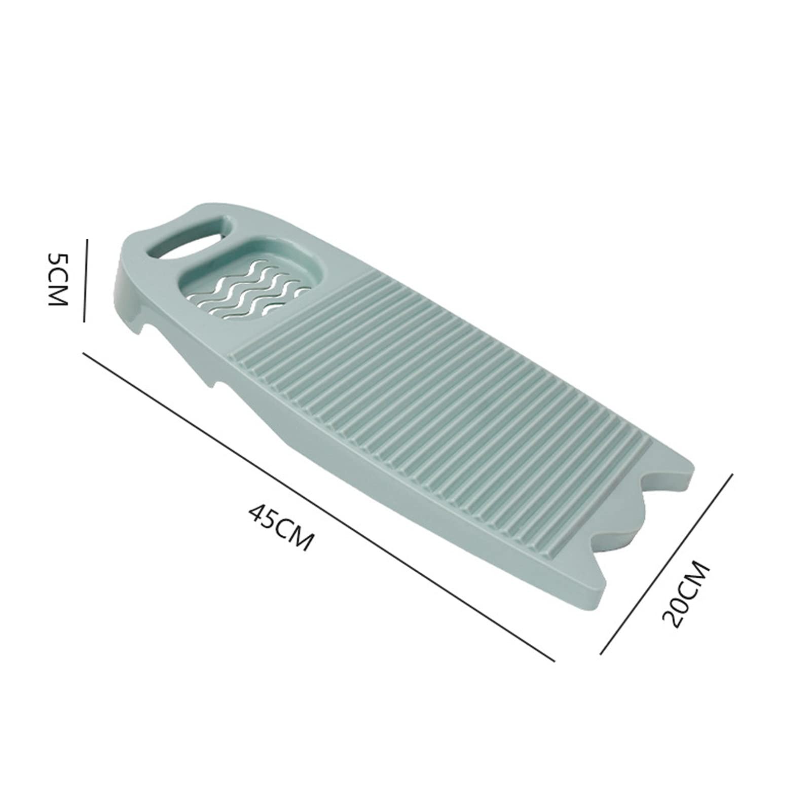 Cansybil Non-Slip Laundry Washing Board, Household Large, E-Light Blue