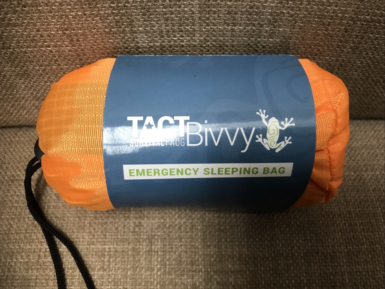 Tact Bivvy® Emergency Sleeping Bag 4.7 oz Lightweight Survival Frog orange