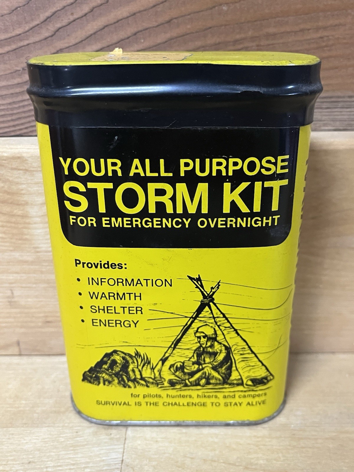 Storm Kit Survival Tacoma Mountain Rescue Unit NEVER OPENED Tin VTG/NOS #1