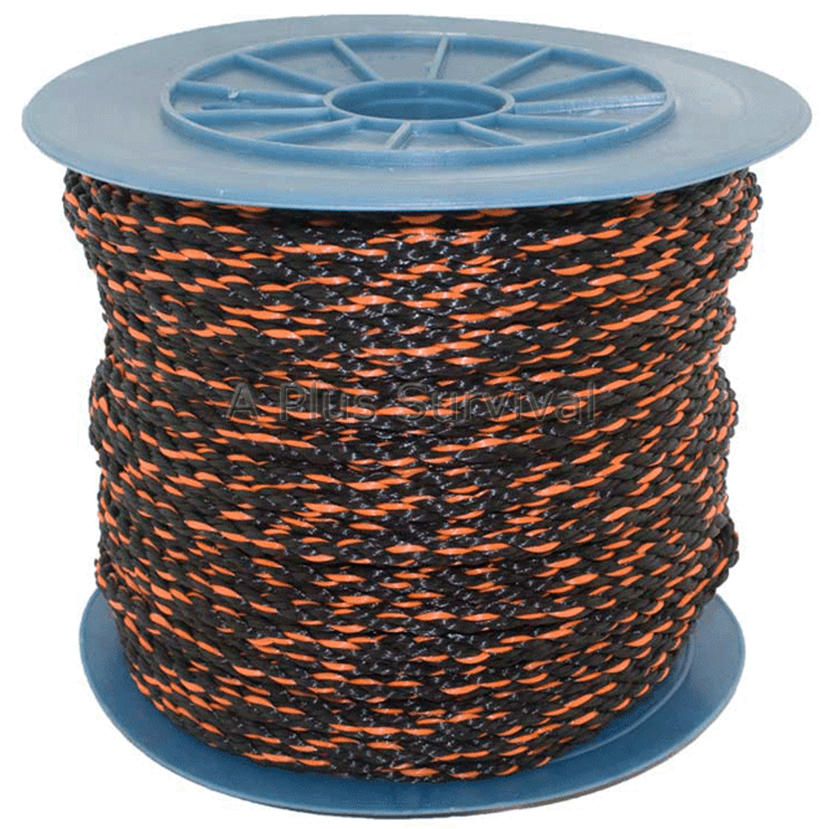 Black & Orange Rope – 3/8″ x 600′ Polypropylene