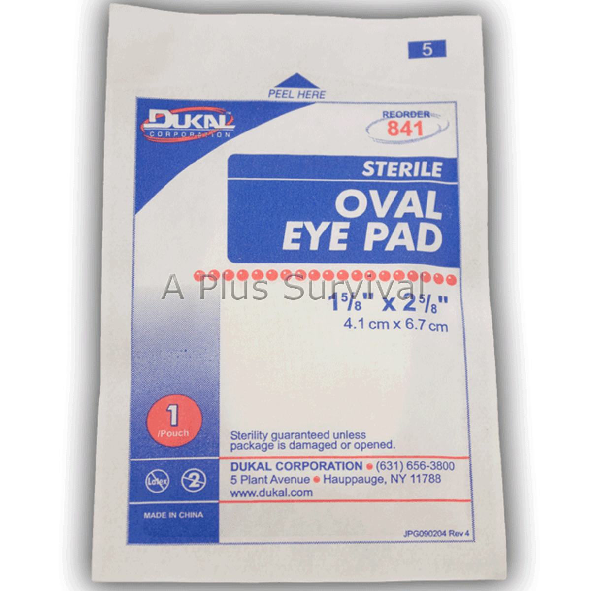 100 Oval Eye Pads Bandages for First Aid Emergency Survival Kits Triage EMT