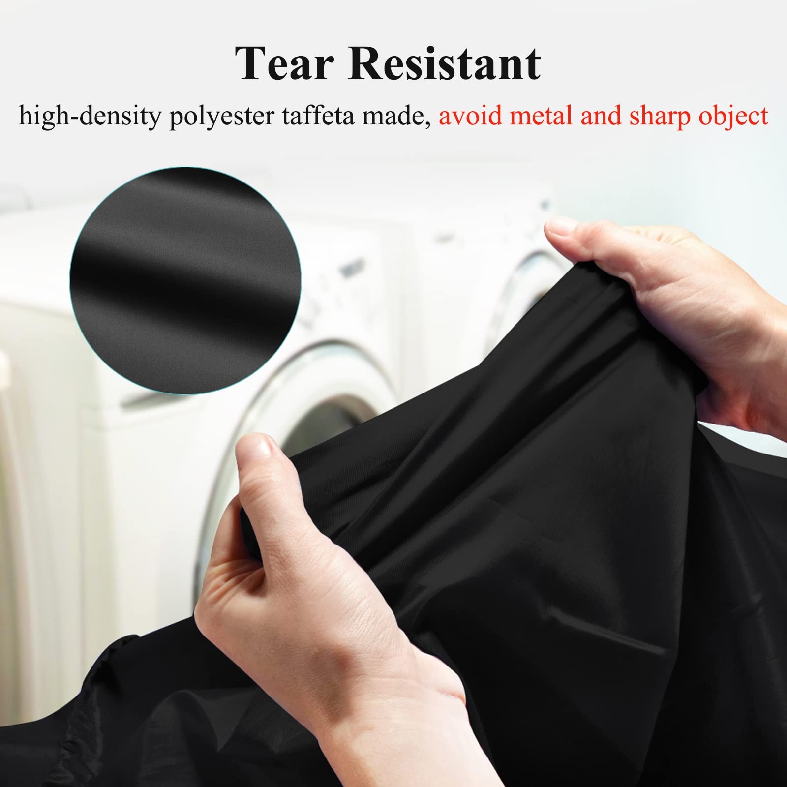 OTraki Medium Laundry Bag 24×32 inch Heavy Duty Travel inch, Black