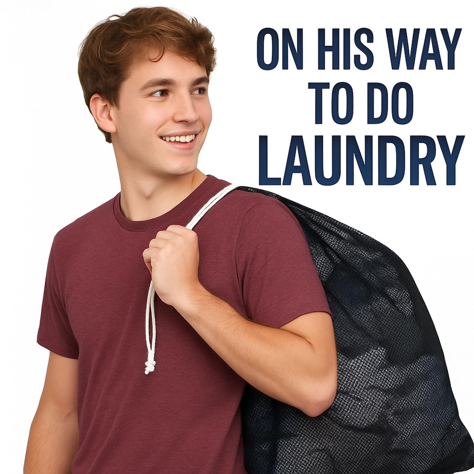 Extra Large Mesh Laundry Bag 40″ x 30″ – Drawstring, x 30″, Multi