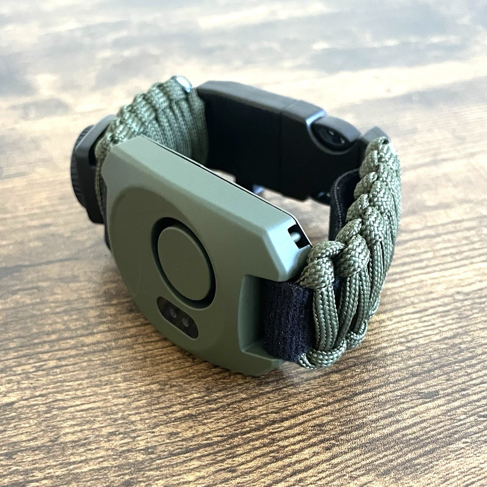 8-in-1 Survival Watch Personal Alarm With LED Flashlight, Fire Starter, Whistle