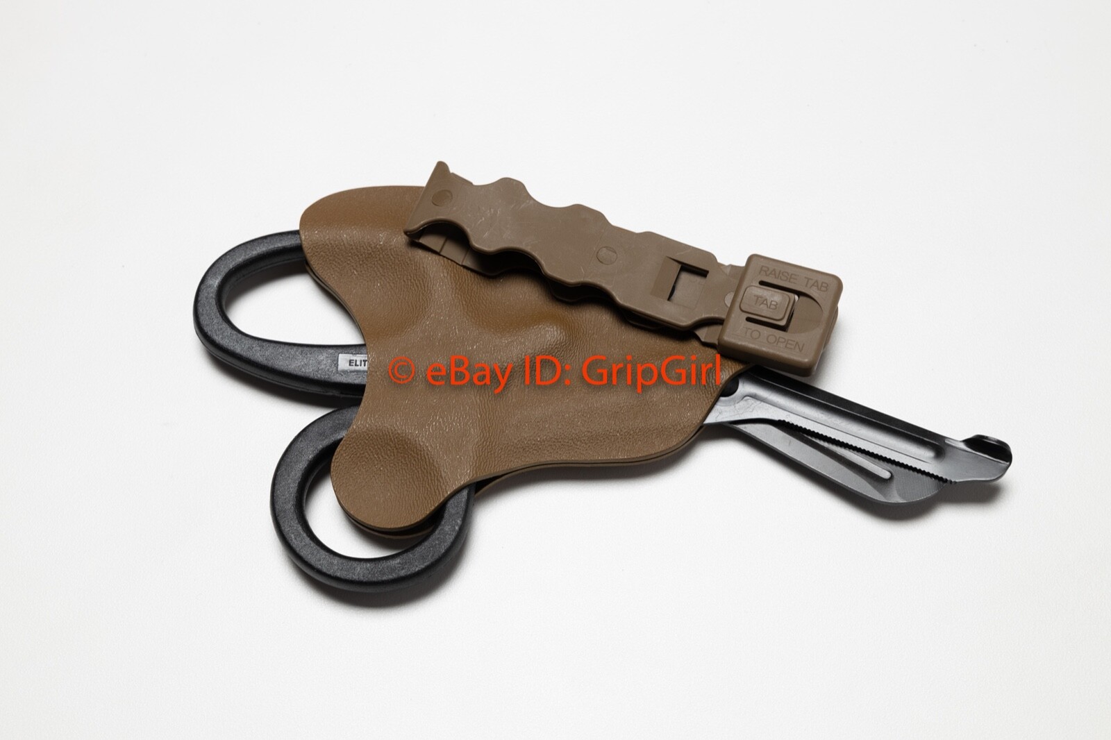 Black Trauma Shears+Coyote Kydex Sheath Holster TCCC Blow Out Kit Medic Gear EDC