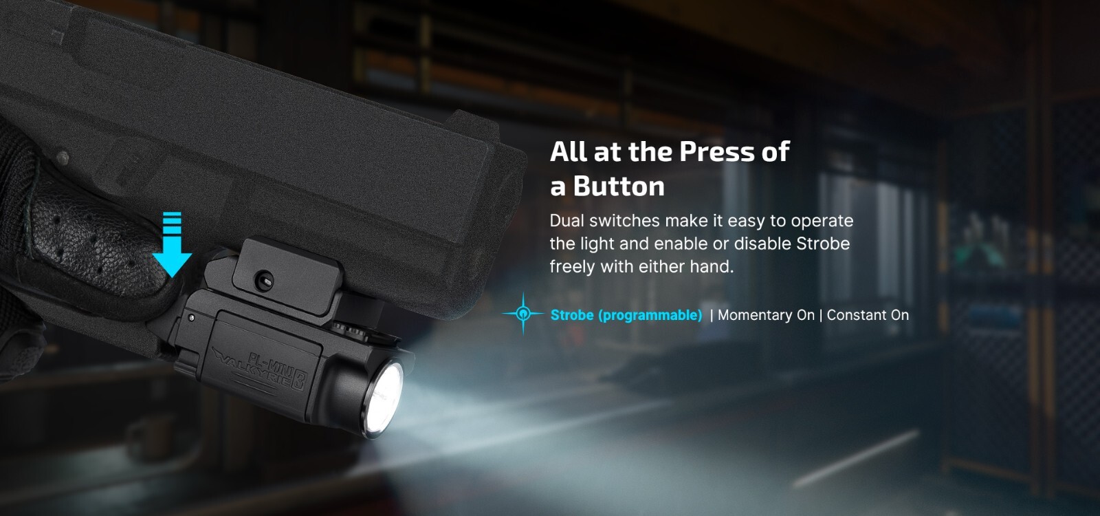Olight PL-MINI 3 Valkyrie 600 Lumen Rechargeable Rail Mount Flashlight