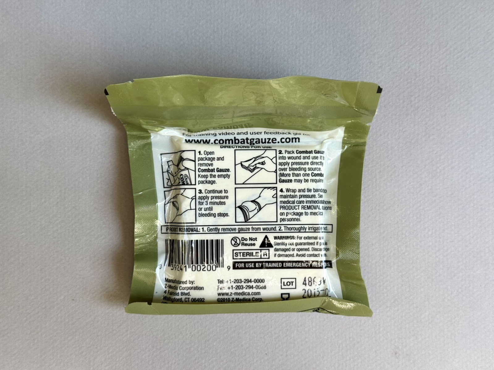 North American Rescue NAR-4 Chest Pouch Kit OD Green + NAR 6.25 Responder Shears