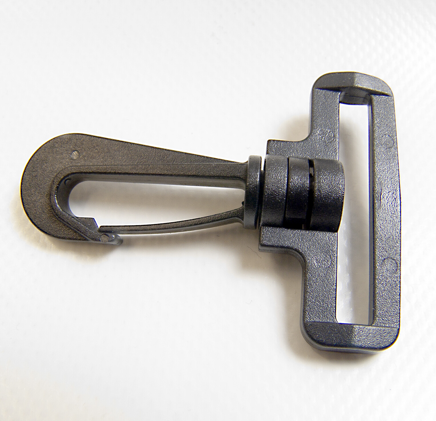 Snap Hook, Black Plastic Swivel Hook, 1.5″ Slot, 10 Pcs. Shipped from The USA!