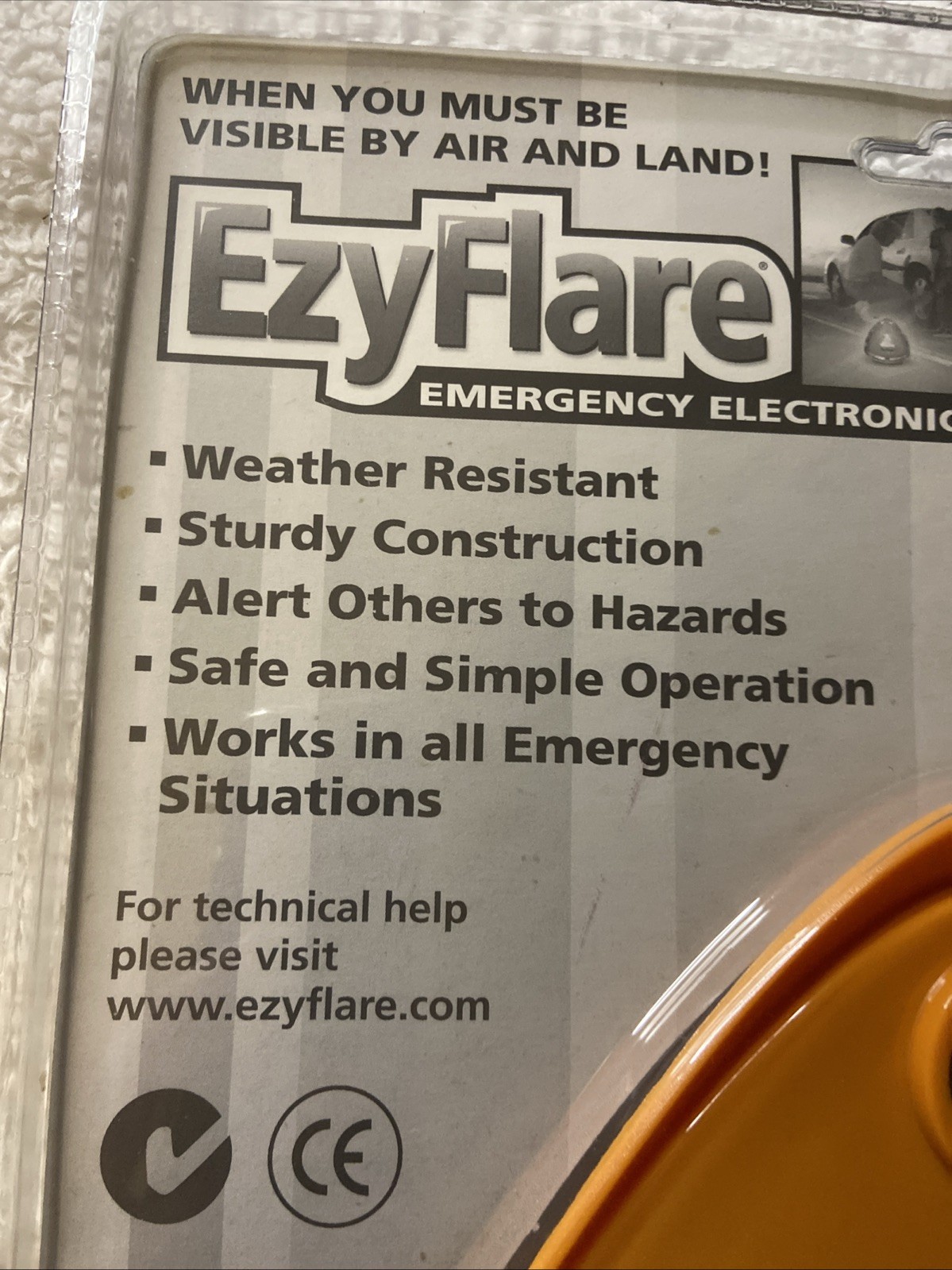 EzyFlare EZY Flare Emergency Roadside Electronic Flashing LED Warning Light NIP