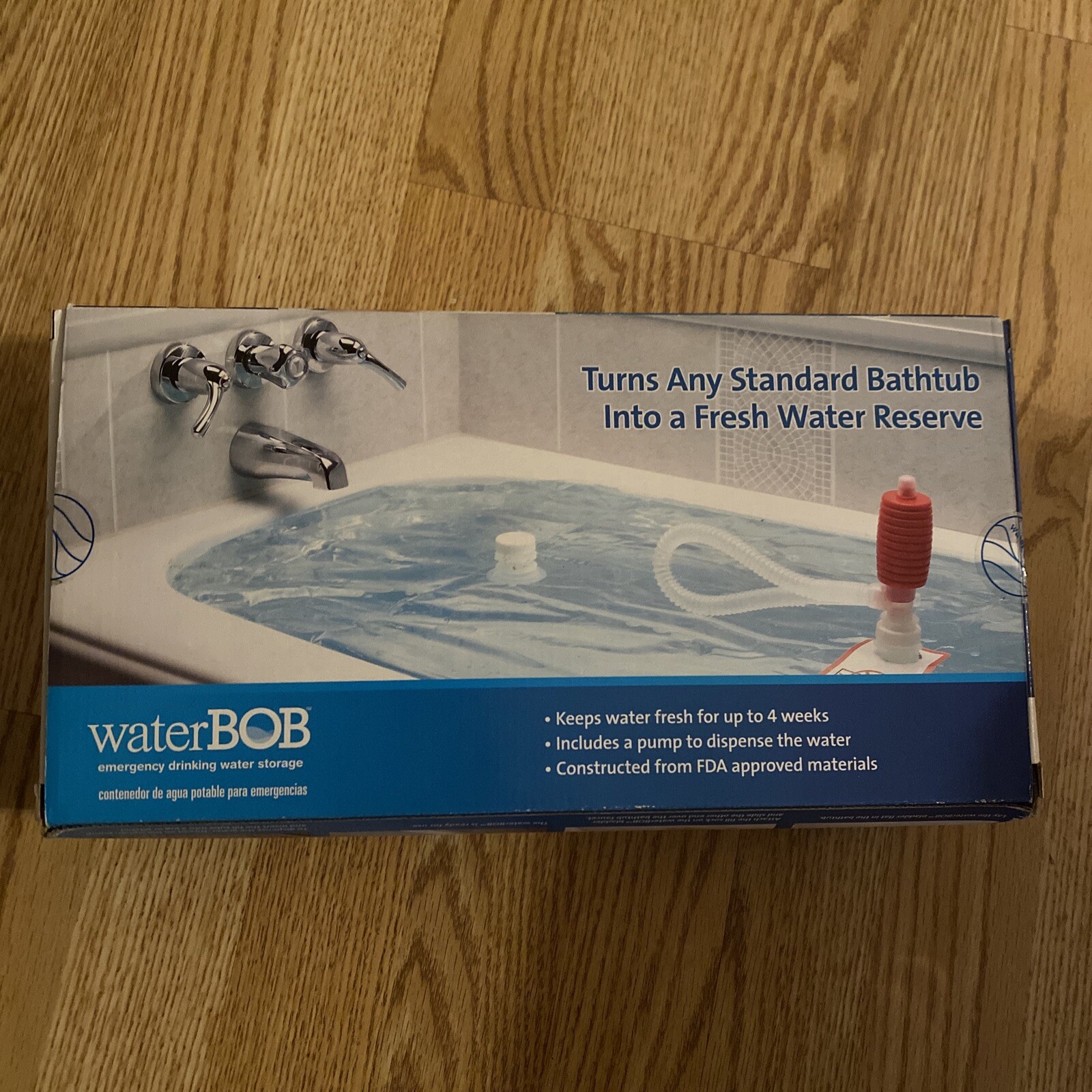 Water BOB Survival Emergency Drinking Fresh Water Storage 100-Gallons Kit Open