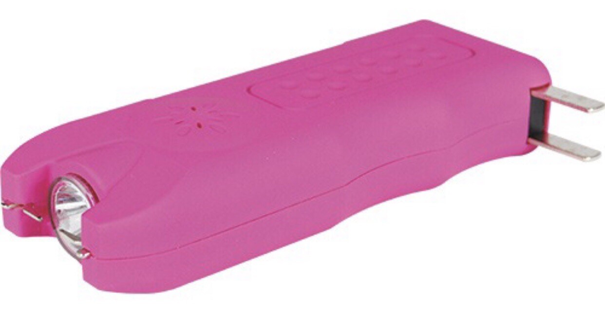 ALARM Flashlight Rechargeable Self Defense POLICE Safety PINK Stun Gun LED SIREN
