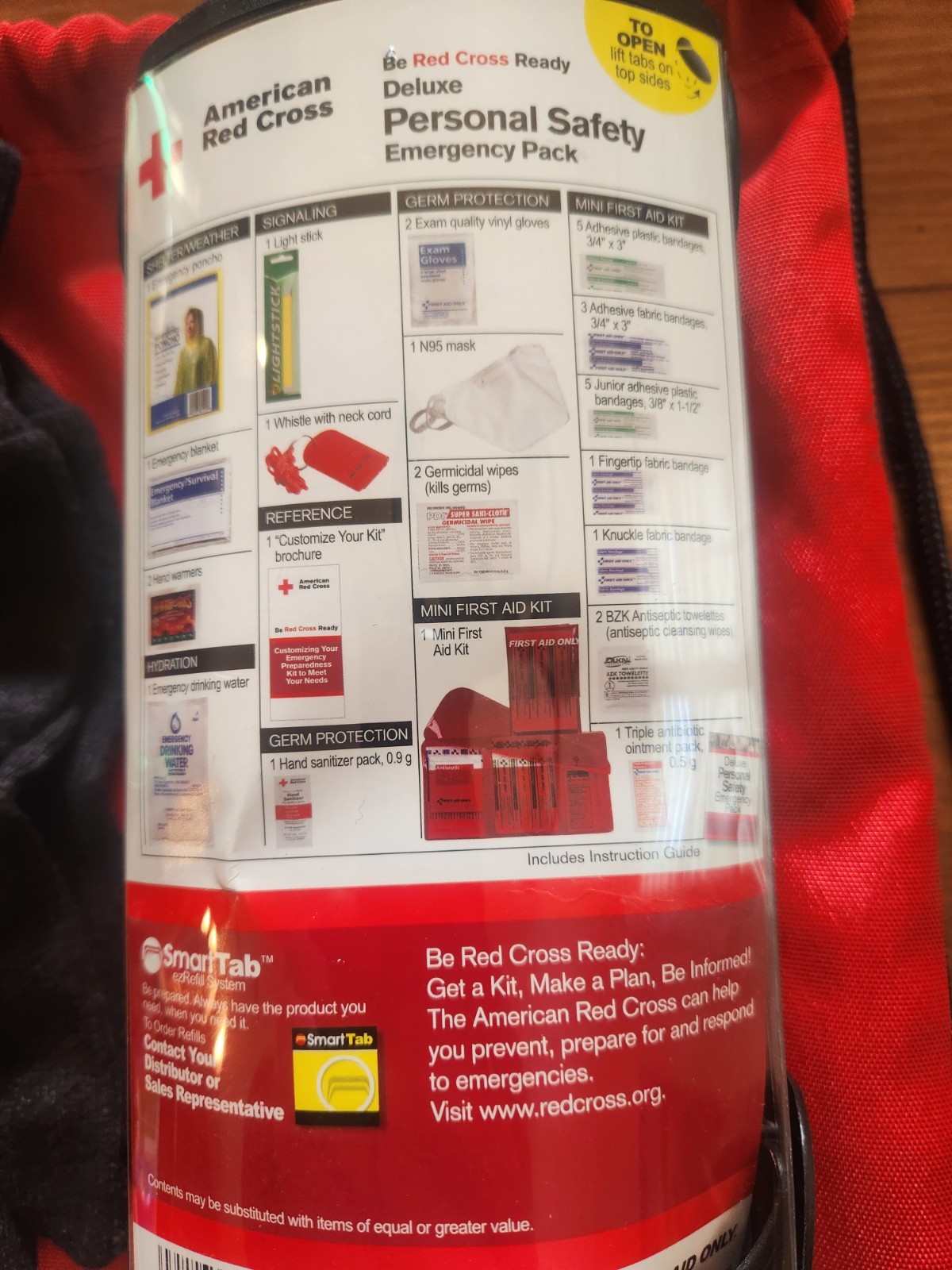 American Red Cross Bug Out Bag Basic Emergency Kit Backpack