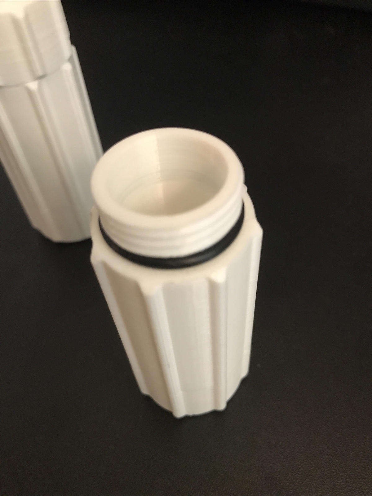 3d Printed 2x 18560 Battery Covers Water Tight Lanyard Loop Ridged For Easy Open
