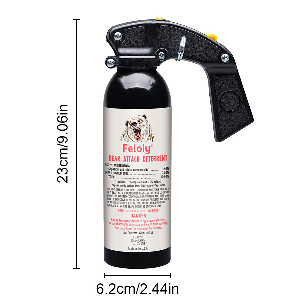 Feloiy Pepper Spray 16oz Powerful Stream Strongest Legal Formula