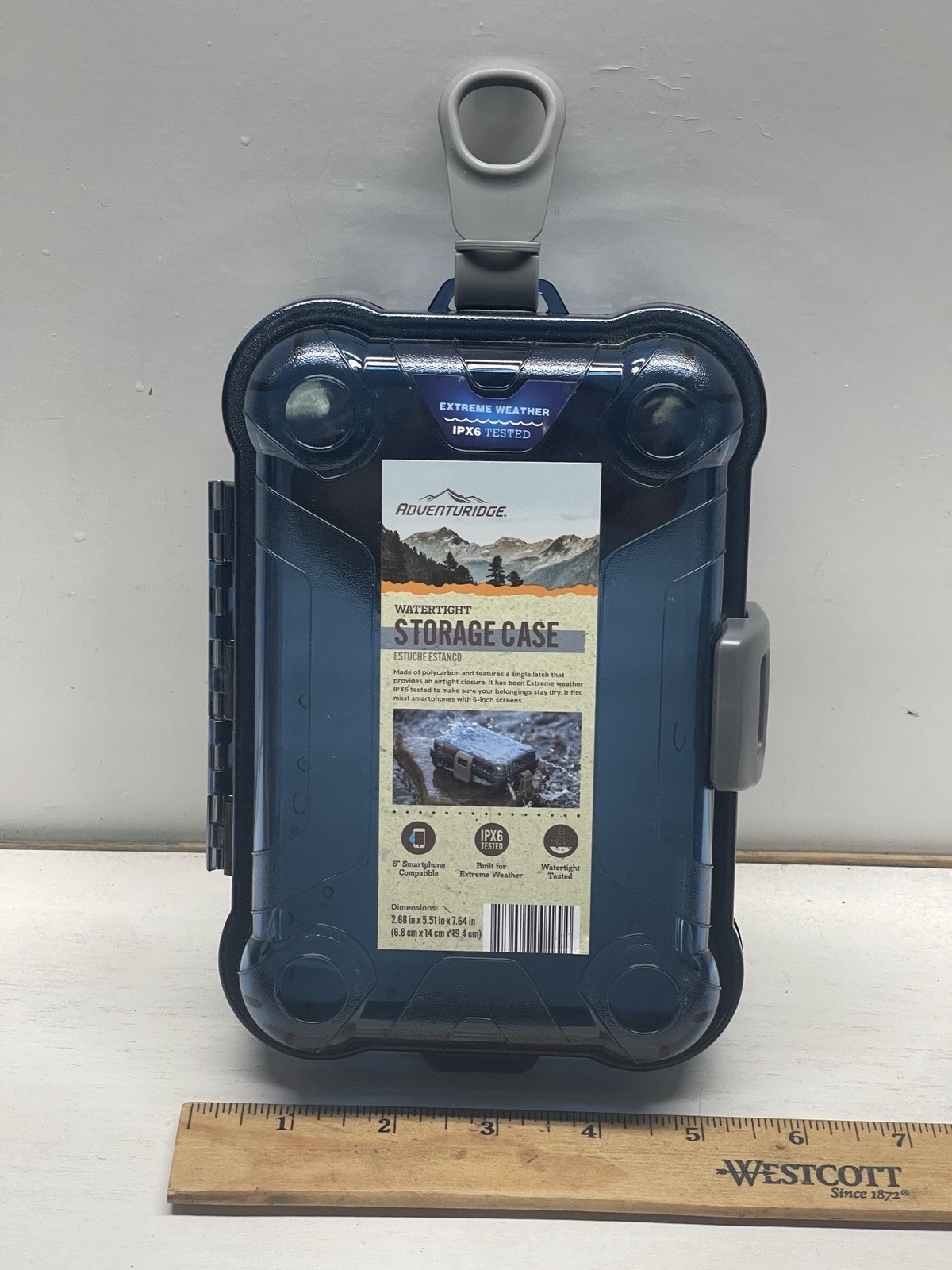 Adventuridge Watertight Extreme Weather Storage Case IPX6 Tested Cash Phone Etc.